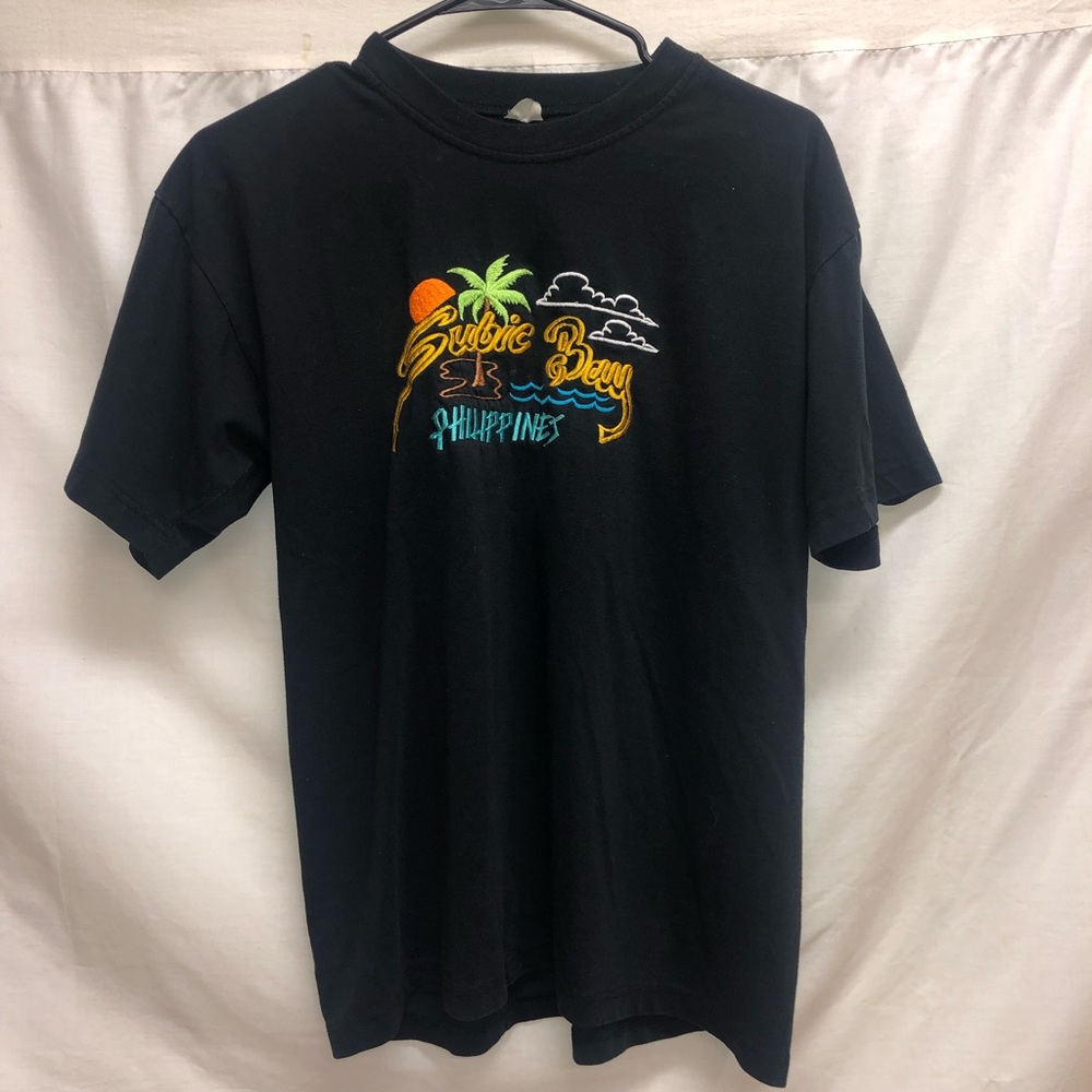 Vintage Subic Bay Philippines embroidered tee shirt men’s S